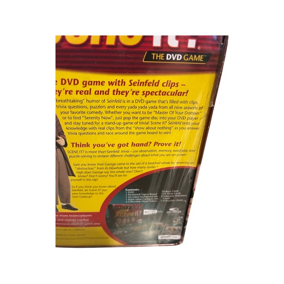 Seinfeld Scene It: Brand New In Collectible Tin: Vintage Game: 90’s: DVD - Picture 5 of 5